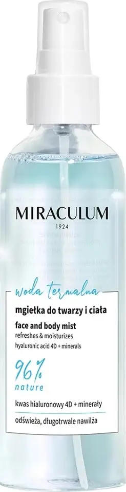 Ujë termal për fytyrë dhe trup Miraculum, 100 ml, hidratues