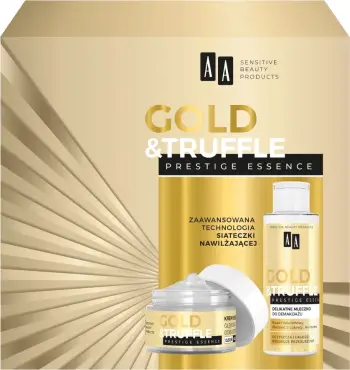 Set për fytyrë për femra AA Gold & Truffles Prestige Essence 65+, 50ml + 150ml