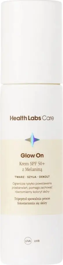 Krem për fytyrë me SPF HealthLabs Glow On SPF50+ me Melanin për femra, 50ml