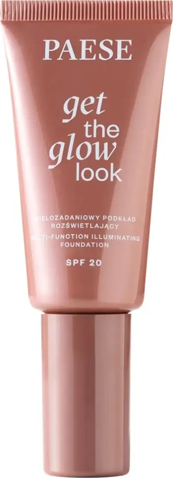 Fondatinë për femra Paese Get The Glow Look Multi-Tasking Illuminating 4W Medium Beige, 30ml