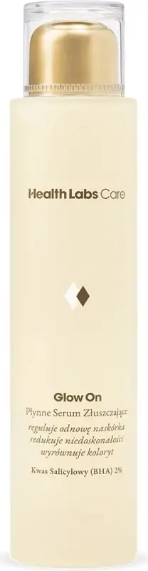 Serum eksfoliues për fytyrë HealthLabs Glow On Liquid Exfoliating Serum për femra, 100ml