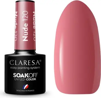 Llak hibrid thonjsh Claresa Soak Off, Nude 120, 5 g