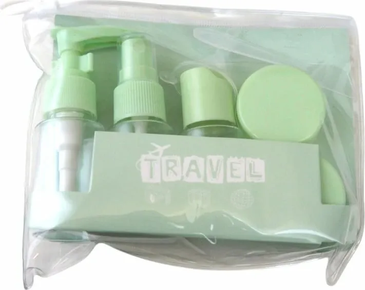 Set aksesorësh udhëtimi Ecarla 7 copë unisex jeshile - 1