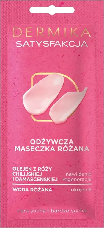 Maskë për fytyrë Dermika Beauty Masks Satisfaction Nourishing Rose Mask për femra 10ml