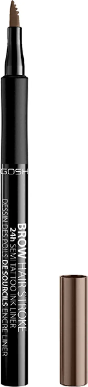 Penë për vetulla Gosh Brow Hair Stroke Precise Pen 002 Grey Brown, 1 copë