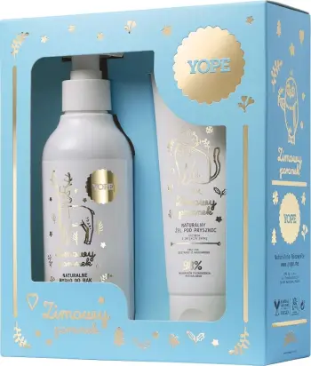 Set për trup e duar Yope Winter Morning unisex 300ml + 200ml