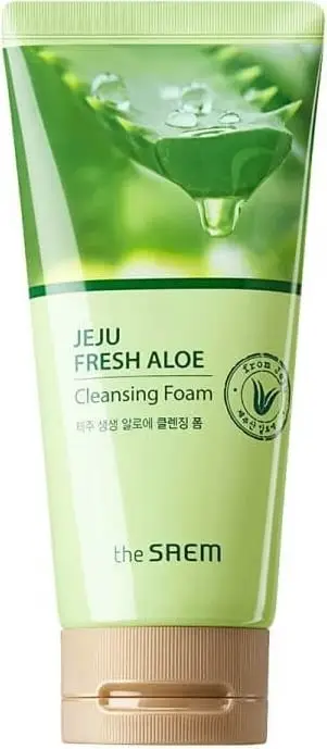 Shkumë pastruese për fytyrë The SAEM Jeju Fresh Aloe për femra, 150g