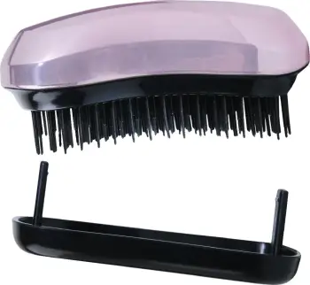 Furçë flokësh kompakte Inter Vion Brush & Go për femra, rozë metalike, 1 copë