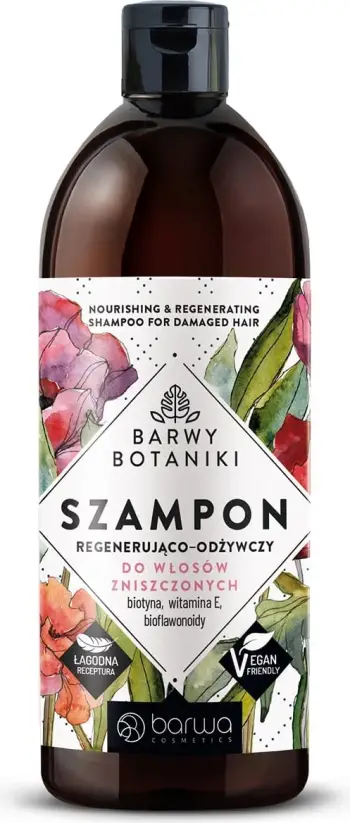 Shampoo për flokë të dëmtuar Barwa Barwy Botaniki Regenerating Nourishing, rigjeneruese ushqyese, 480ml