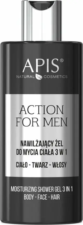 Xhel dushi 3-në-1 për meshkuj APIS Action For Men 300ml