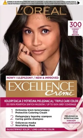 Ngjyrë për flokë për femra L'Oreal Paris Excellence Creme 300 Dark Brown