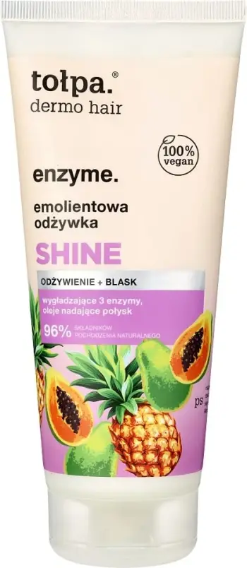 Kondicioner për flokë për femra Tołpa Dermo Hair Enzyme Emollient Shine, 200ml