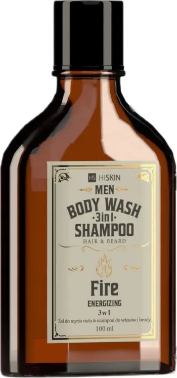 Xhel dushi dhe shampon 3-në-1 për meshkuj HiSkin Whisky Body Wash Fire, 100ml