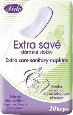 Peceta sanitare pas lindjes Carin Extra 20 copë