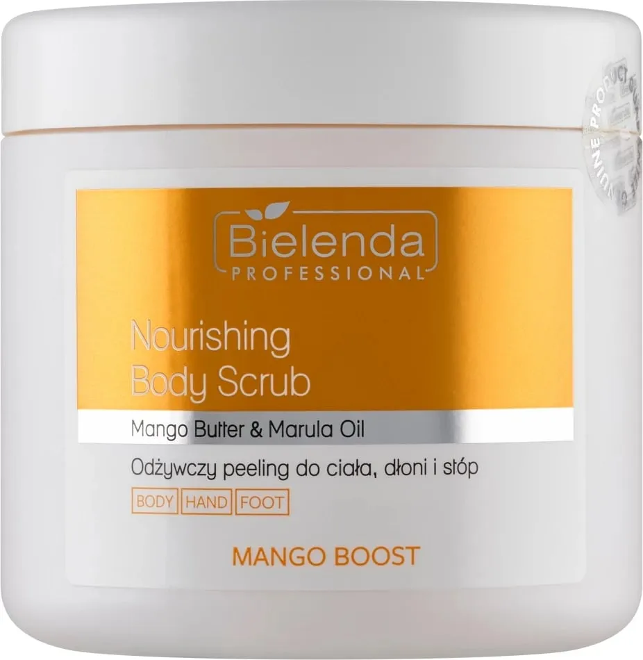 Scrub trupi, duarve dhe këmbëve Bielenda Professional Mango Boost Nourishing për femra, 550g - 1