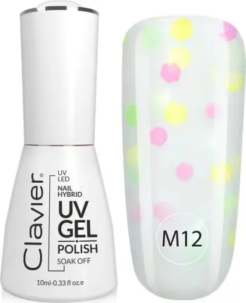 Llak për thonj Clavier Luxury Multi Flavours Hybrid M12 Papita 10ml