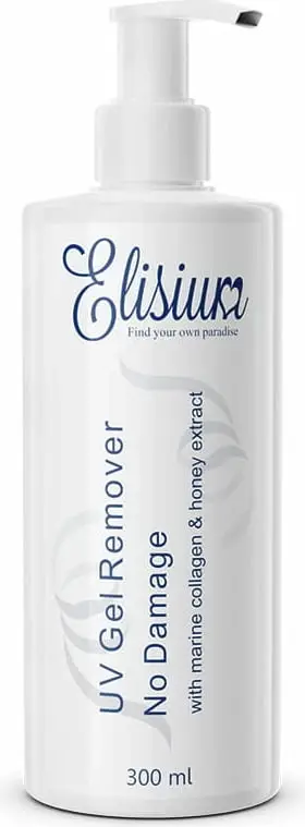 Solucion për heqje të llakut për thonj Elisium UV Gel Remover No Damage, 300ml