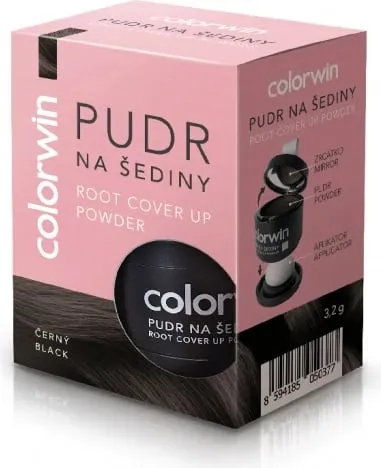 Pudër për rrënjë dhe volum flokësh Colorwin, e zezë, 3.2g - 1