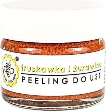 Peeling për buzë për femra Miodowa Mydlarnia Strawberry and Cranberry, 25g