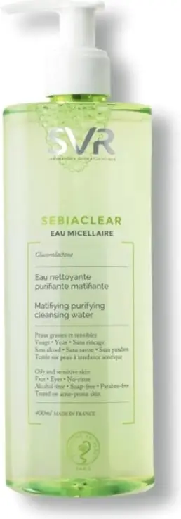 Ujë micelar për femra SVR Sebiaclear Eau Micellaire 400ml