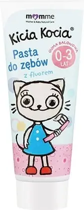 Pastë dhëmbësh për fëmijë MomMe Kicia Kocia çamçakëz 50ml