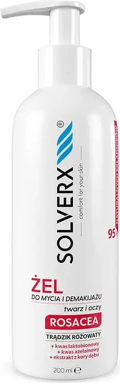 Xhel pastrues dhe largues make-up-i për femra SOLVERX, 200ml