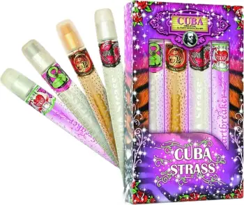 Eau de Parfum për femra Cuba Original Strass Snake Tiger Zebra Heartbreaker, 4x35ml