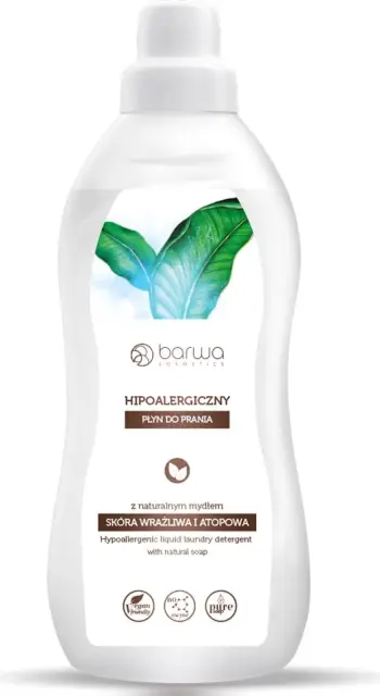Detergjent i lëngshëm Barwa Hypoallergenic, 1L, për rroba të ndjeshme