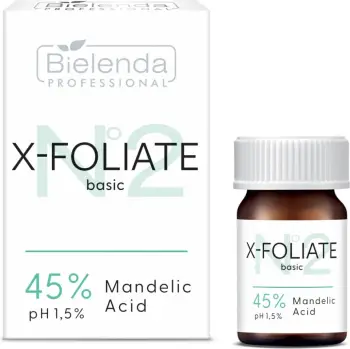 Eksfoliant fytyre Bielenda Professional X-Foliate Basic Mandelic Acid 45% për femra, 5ml