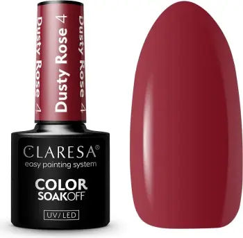 Llak për thonj për femra Claresa Soak Off UV/LED Dusty Rose Hybrid 4.5g