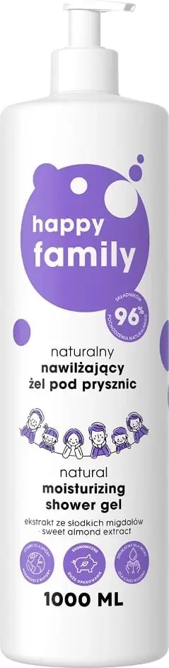 Xhel dushi Happy Family, Natural Moisturizing, 1000ml