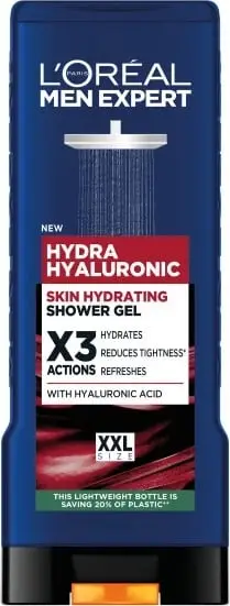 Xhel dushi për meshkuj L'Oreal Paris Men Expert Hydra Hyaluronic, 400ml