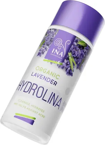 Ujë livande organik Ina Hydrolina, 100% natyral, për fytyrë dhe trup