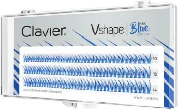 Clustera për qerpikë Clavier Vshape Colour Edition për femra Blue Mix 120 copë