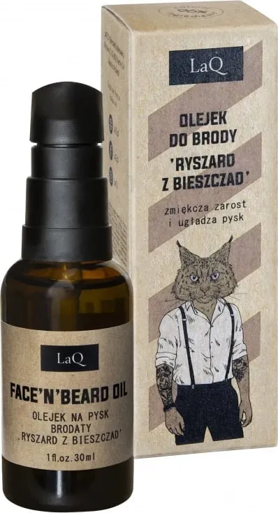 Vaj për mjekër LaQ Ryszard from Bieszczady, zbutës, 30ml - 1