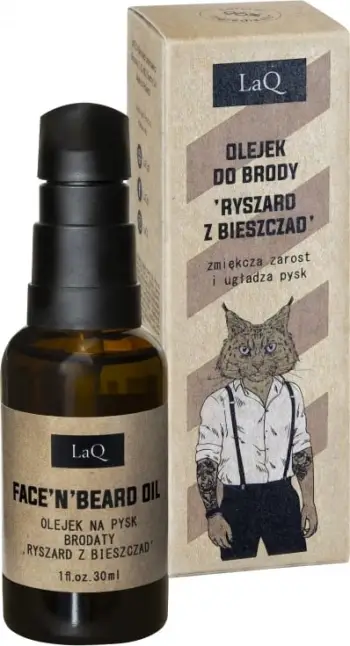 Vaj për mjekër LaQ Ryszard from Bieszczady, zbutës, 30ml