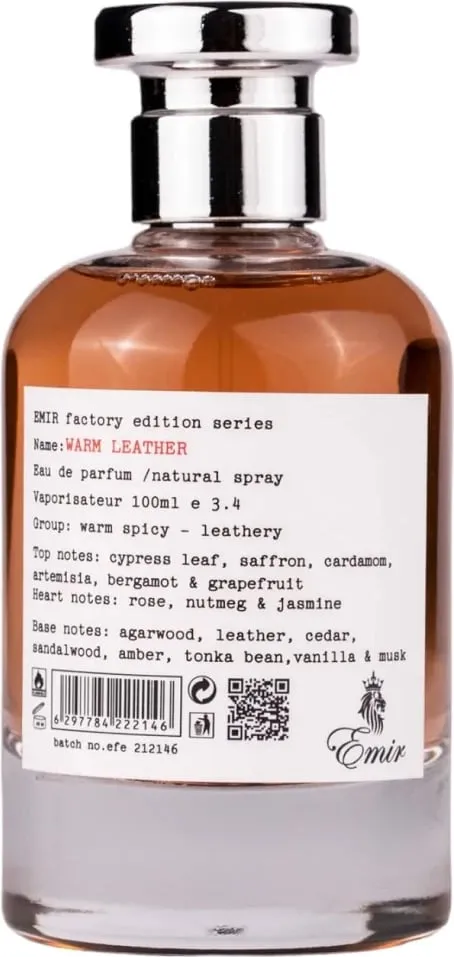 Eau de Parfum Emir Warm Leather Factory Edition 100ml - 1