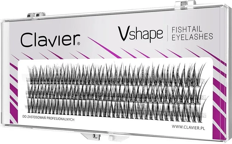 Cluster për qerpikë Clavier Vshape Fishtail 14mm - 1