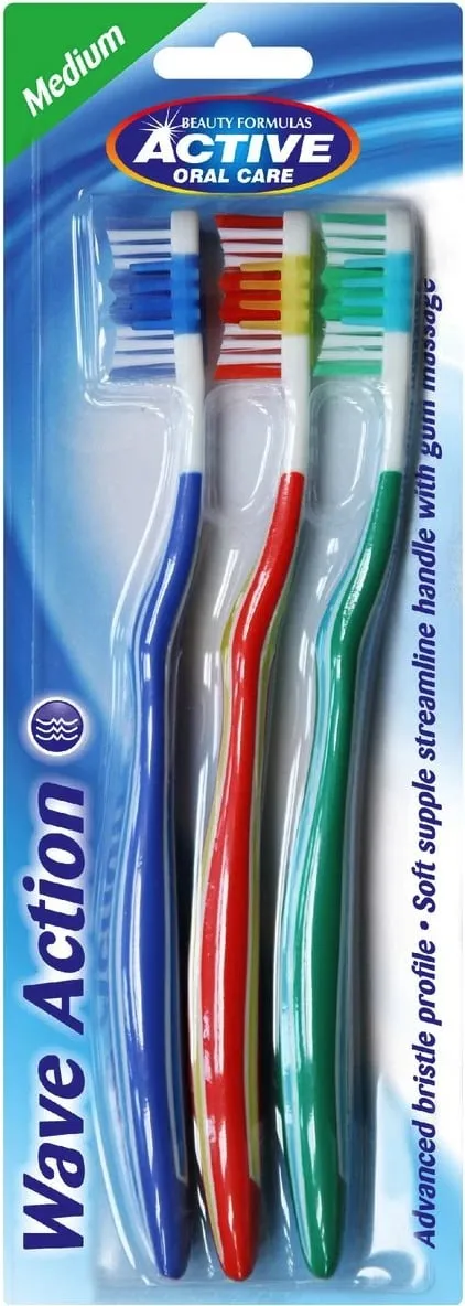 Furçë dhëmbësh Active Oral Care Wave Action, 3 copë - 1