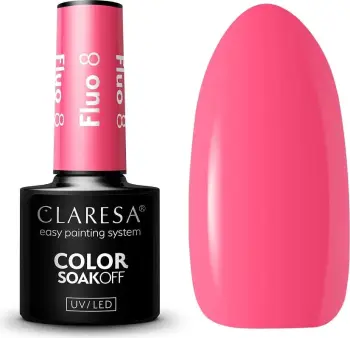 Llak për thonj për femra Claresa Soak Off UV/LED Fluorescent Hybrid Lacquer, 8.5g