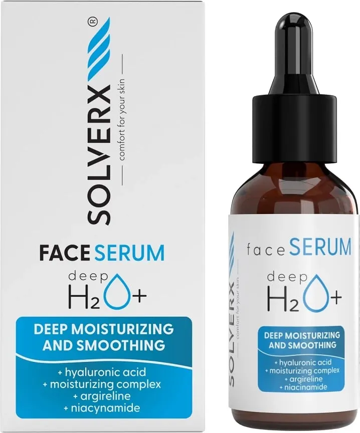 Serum për fytyrë për femra SOLVERX Deep H2O+, 30ml - 1