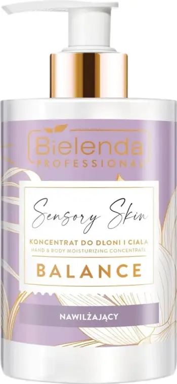 Locion hidratues për duar dhe trup Bielenda Professional Sensory Skin Moisturizing Concentrate for Hands and Body Balance për femra, 300ml