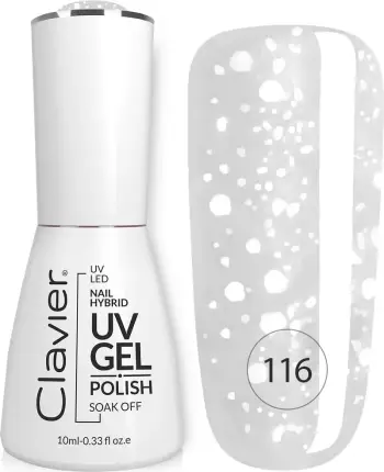 Llak për thonj Clavier Luxury Hybrid 116 Snowflakes 10ml