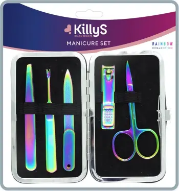 Set për manikyr KillyS Rainbow për femra, 5 copë