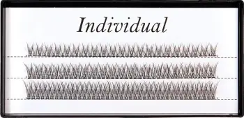 Qerpikë artificial për femra Individual V-Type Light Eyelash Clusters 0.10 C Mix 9-11-13mm, 120 copë, black