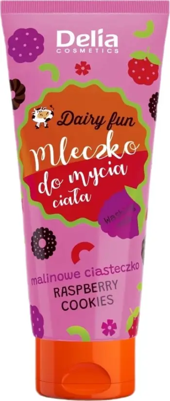 Qumësht për dush për femra Delia Dairy Fun me aromë biskotash me mjedër, 200ml