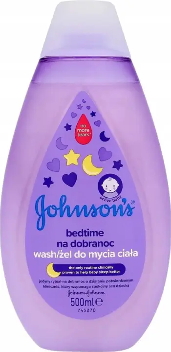 Xhel dushi për bebe Johnsons Baby Bedtime, për trup, aromë relaksuese, 500ml