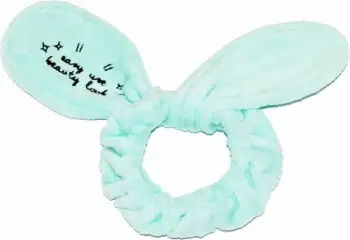 Bandë për flokë kozmetike Dr. Mola Bunny Ears me veshë lepuri për femra, mentë, 1 copë