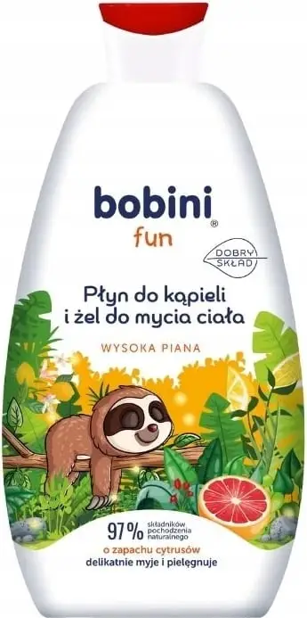 Xhel për dush dhe banjë për fëmijë Bobini Fun Citrus Scented 500ml