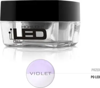 Xhel ndërtues për thonj Silcare High Light Led Gel Violet 15g
